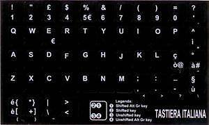 Adesivi per tastiera coreani lettere adesive per tastiera in PVC